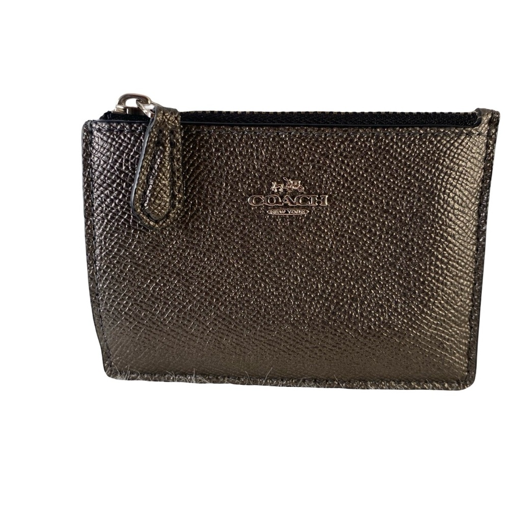 Coach Metallic Textured Pouch